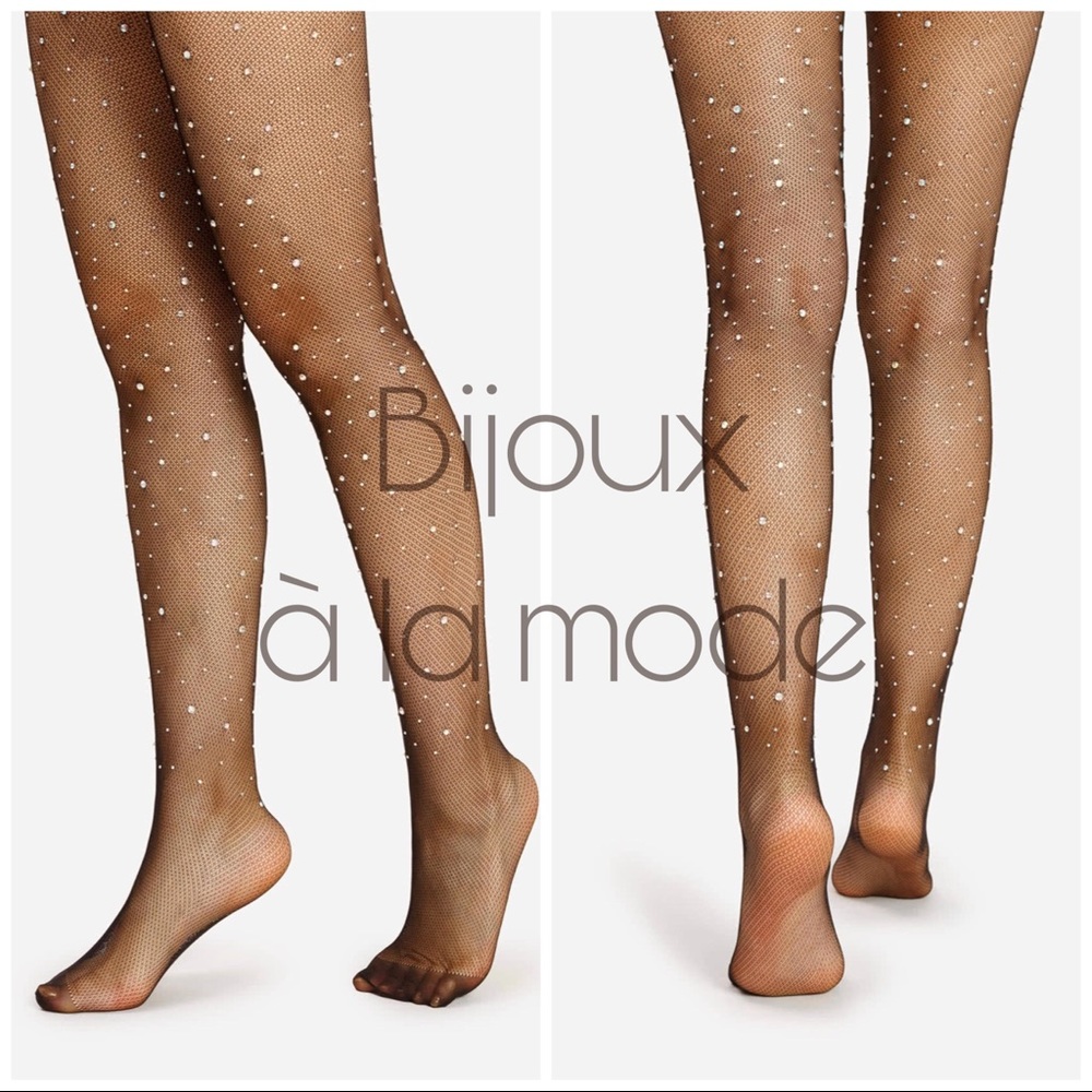 BIA • Rhinestone Embellished Tights - Picture 2 of 2